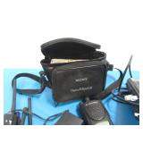 Lot of Misc Hand Held Radios, Sony Camera ect (may or may not be working)