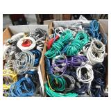 3 Large Boxes of Misc Copper cables and adapters