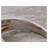 Stunning 1.39 Carat Diamond Swirl Ring in Two-Toned 14k Gold