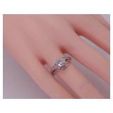 Stunning 1.39 Carat Diamond Swirl Ring in Two-Toned 14k Gold