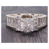 *2.75 Carat Composite Cluster Diamond Ring in 18k Gold
