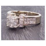 *2.75 Carat Composite Cluster Diamond Ring in 18k Gold