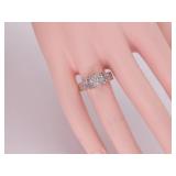 *2.75 Carat Composite Cluster Diamond Ring in 18k Gold