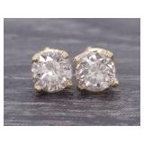 Classic .65 Carat Diamond Studs in 14k Gold