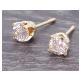 Classic .65 Carat Diamond Studs in 14k Gold
