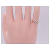 "Jabel" Old European Cut Diamond Solitaire Ring in 14k Gold
