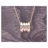 BVLGARI B.zero1 Four-Band Estate Necklace and Pendant in Yellow Gold