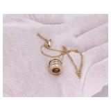 BVLGARI B.zero1 Four-Band Estate Necklace and Pendant in Yellow Gold