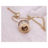 BVLGARI B.zero1 Four-Band Estate Necklace and Pendant in Yellow Gold