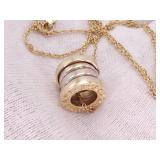 BVLGARI B.zero1 Four-Band Estate Necklace and Pendant in Yellow Gold