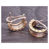 BVLGARI B.zero1 Four-Band Estate Earrings in Yellow Gold