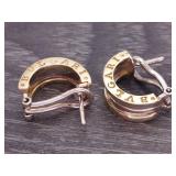 BVLGARI B.zero1 Four-Band Estate Earrings in Yellow Gold