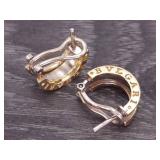BVLGARI B.zero1 Four-Band Estate Earrings in Yellow Gold