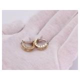 BVLGARI B.zero1 Four-Band Estate Earrings in Yellow Gold