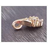 Tear Drop Diamond Pendant in 14k Gold