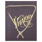 Over 100 Year Old "Book" Link Necklace With Cameo Pendant
