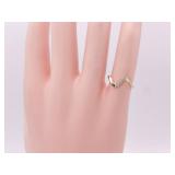Free Form Diamond Ring in Yellow Gold