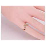 Free Form Diamond Ring in Yellow Gold