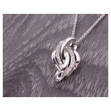 Beautiful Diamond Estate Pendant and Necklace