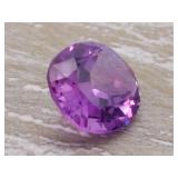 Natural Brazilian Amethyst Gemstone; Custom Cut