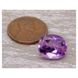 Natural Brazilian Amethyst Gemstone; Custom Cut
