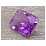 Natural Brazilian Amethyst Gemstone; Custom Cut