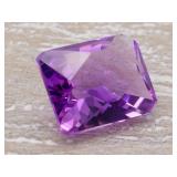 Natural Brazilian Amethyst Gemstone; Custom Cut