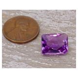 Natural Brazilian Amethyst Gemstone; Custom Cut