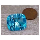 Large, Natural Fancy Cut Starburst Topaz Gemstone