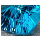 Large, Natural Fancy Cut Starburst Topaz Gemstone