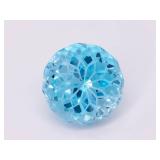 Natural Fancy Cut Swiss Blue Topaz