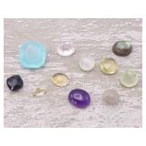 35+ Carats Loose Gemstones; Opal, Topaz, Labradorite, Amethyst, etc.