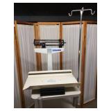 Health-o-meter Balance Beam Baby Scale On Cart With IV Pole - Good Condition!