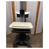 WOW MSRP $4000 Ergotron StyleView Industrial Grade Mobile Laptop Or Stand Up/Sit Computer Workstation Height Adjustable Platform Medical COW Cart - Electronics Not Included! No Key!