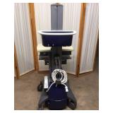 WOW MSRP $4000 Ergotron StyleView Industrial Grade Mobile Laptop Or Stand Up/Sit Computer Workstation Height Adjustable Platform Medical COW Cart - Electronics Not Included! No Key!