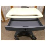 WOW MSRP $4000 Ergotron StyleView Industrial Grade Mobile Laptop Or Stand Up/Sit Computer Workstation Height Adjustable Platform Medical COW Cart - Electronics Not Included! No Key!