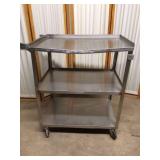 Bathtub Table On # Shelf Stainless Steel Cart - Top Shelf Bent On Cart