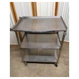 Bathtub Table On # Shelf Stainless Steel Cart - Top Shelf Bent On Cart