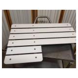 Bathtub Table On # Shelf Stainless Steel Cart - Top Shelf Bent On Cart