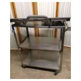 Bathtub Table On # Shelf Stainless Steel Cart - Top Shelf Bent On Cart