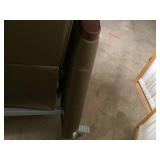 Mobile Extra Wide Patient Reclining Geri Chair With Moveable Side Trays - Nice Condition - Fabric Has Wear Spots In Corners