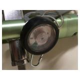 Boehringer Oxygen Gauge Pressure Regulator, New In Box Roscoe Oxygen Gauge Regulator & Oxygen Tank