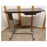 Overbed Table With Slide Out Vanity Tray - Great Condition!