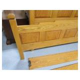 King Size Solid Wood Headboard, Footboard, Side Rails