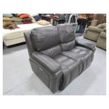 Lay-Z-Boy Power Reclining Leather Loveseat