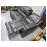 Lay-Z-Boy Power Reclining Leather Couch