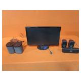 Acer 23" Screen, RCA Surround Speakers, Sonos Speakers