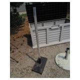 Patio Storage Box & Umbrella Stands