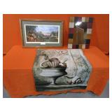 Mirror, Fabric Wall Hanging, Dave Barnhouse Picture "Once In A Lifetime"