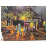 Mirror, Fabric Wall Hanging, Dave Barnhouse Picture "Once In A Lifetime"